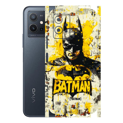 VIVO Y Series Phone Skins (All Models) - Batman Yellow BT - 3D Embossed Finish (L-304) Vivo Y75 (5G)