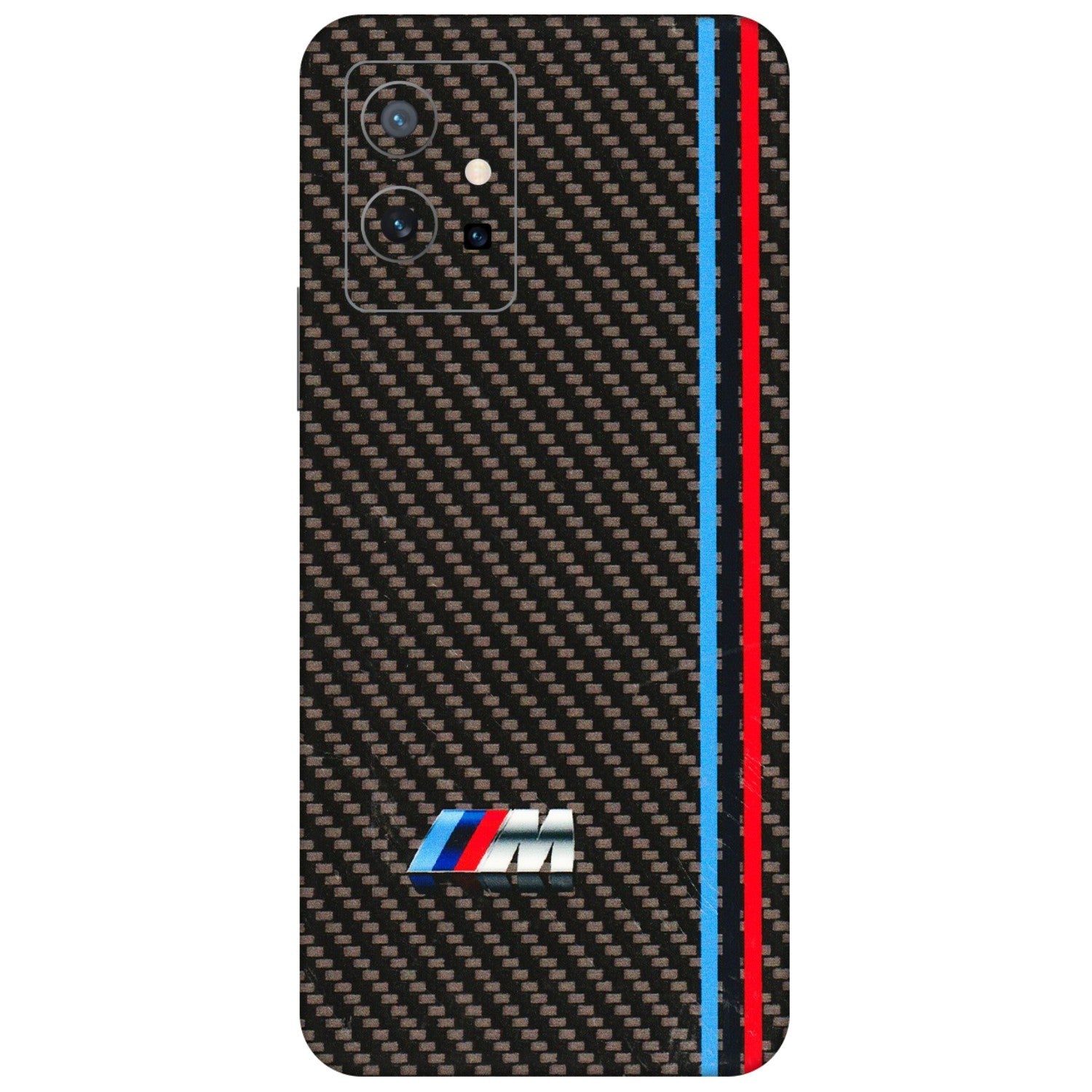 VIVO Y Series Phone Skins (All Models) - BM Carbon Fiber Feels - 3D Embossed Finish (L-38) Vivo Y75 (5G)