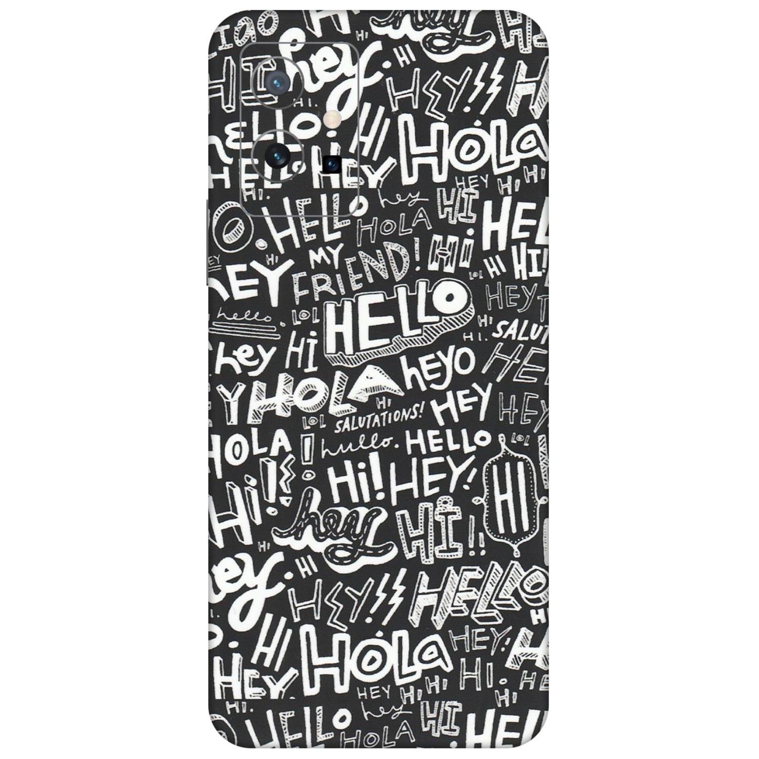 VIVO Y Series Phone Skins (All Models) - Hi Hello Doodles - Matte Finish (M-25) Vivo Y75 (5G)