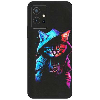 VIVO Y Series Phone Skins (All Models) - Cyberpunk Cat - Matte Finish (M-45) Vivo Y75 (5G)