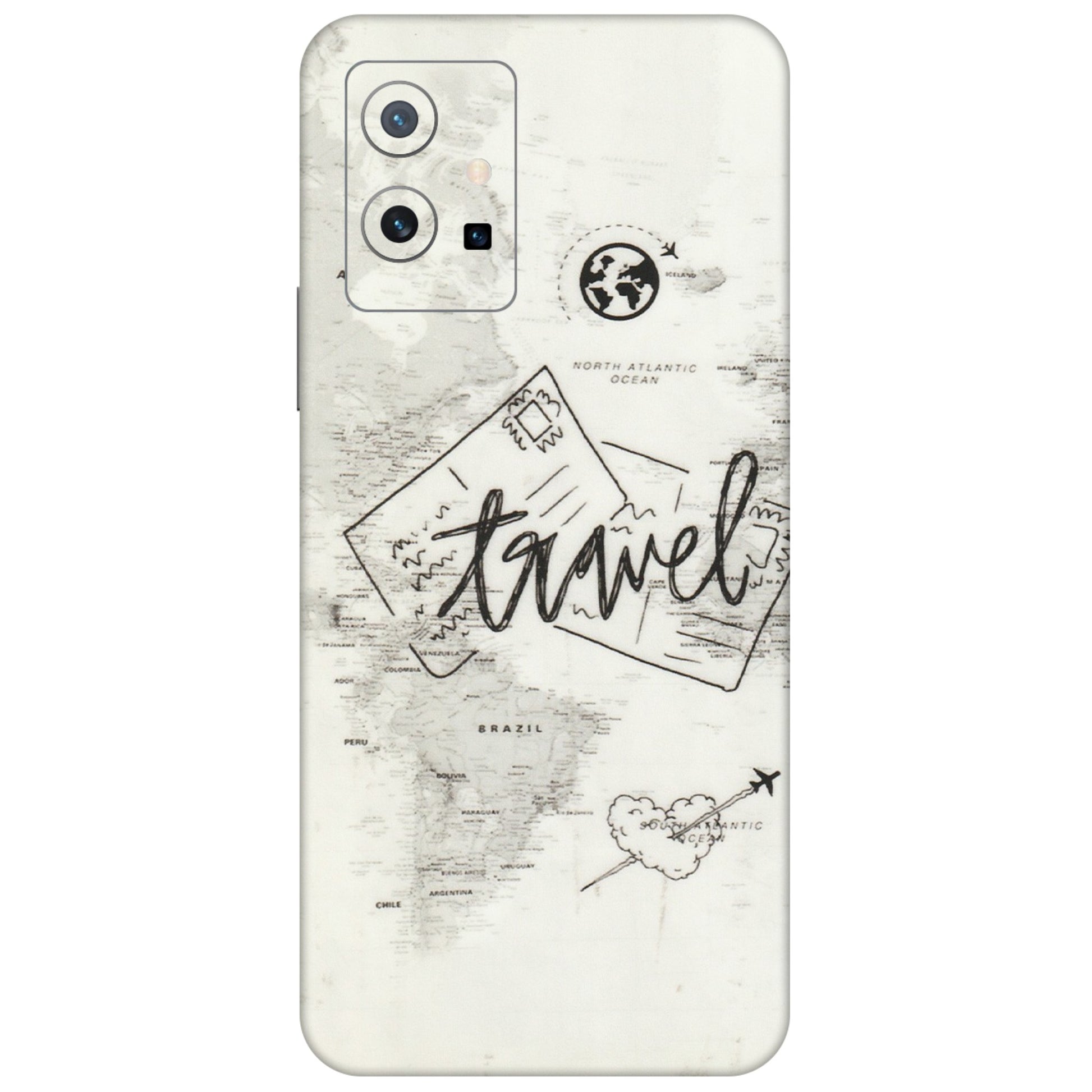 VIVO Y Series Phone Skins (All Models) - Travel Ticket - Transparent Finish (T-06) Vivo Y75 (5G)