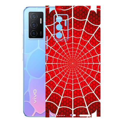 VIVO Y Series Phone Skins (All Models) - Classic Spidey Web - 3D Embossed Finish (L-115) Vivo Y75