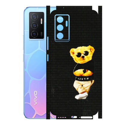 VIVO Y Series Phone Skins (All Models) - Classy Teddy Bear - 3D Embossed Finish (L-116) Vivo Y75