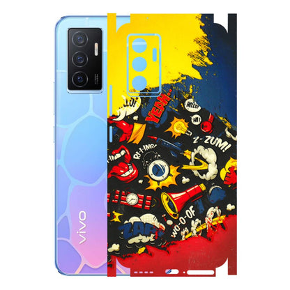 VIVO Y Series Phone Skins (All Models) - Pacific Doodle Art - 3D Embossed Finish (L-120) Vivo Y75