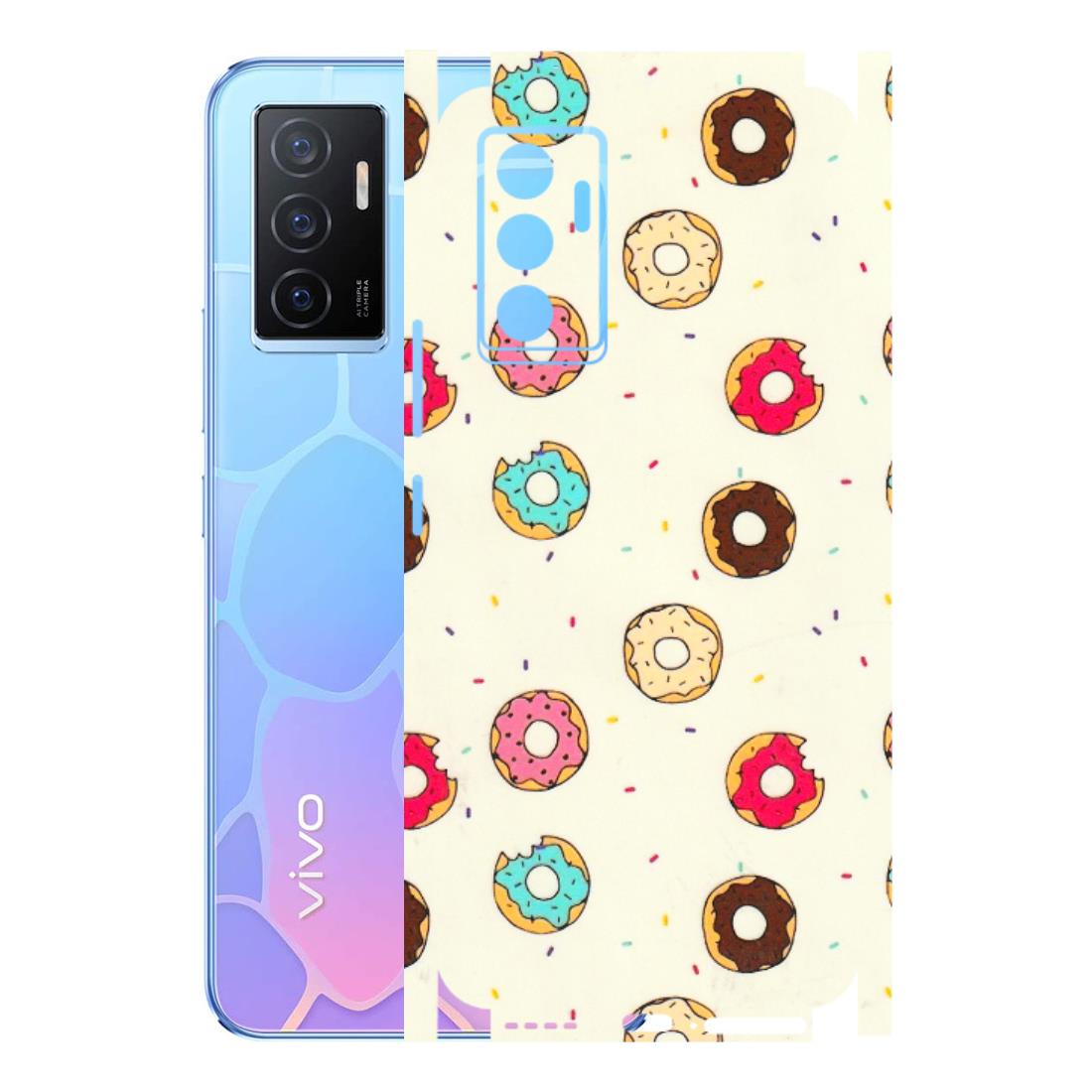 VIVO Y Series Phone Skins (All Models) - Mini Donuts Doodle Art - 3D Embossed Finish (L-122) Vivo Y75