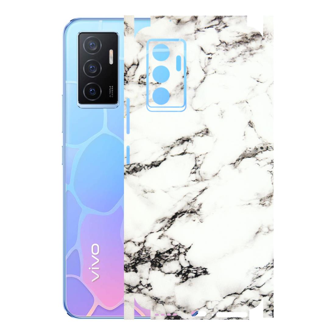 VIVO Y Series Phone Skins (All Models) - Black and White Marble Texture - 3D Embossed Finish (L-124) Vivo Y75