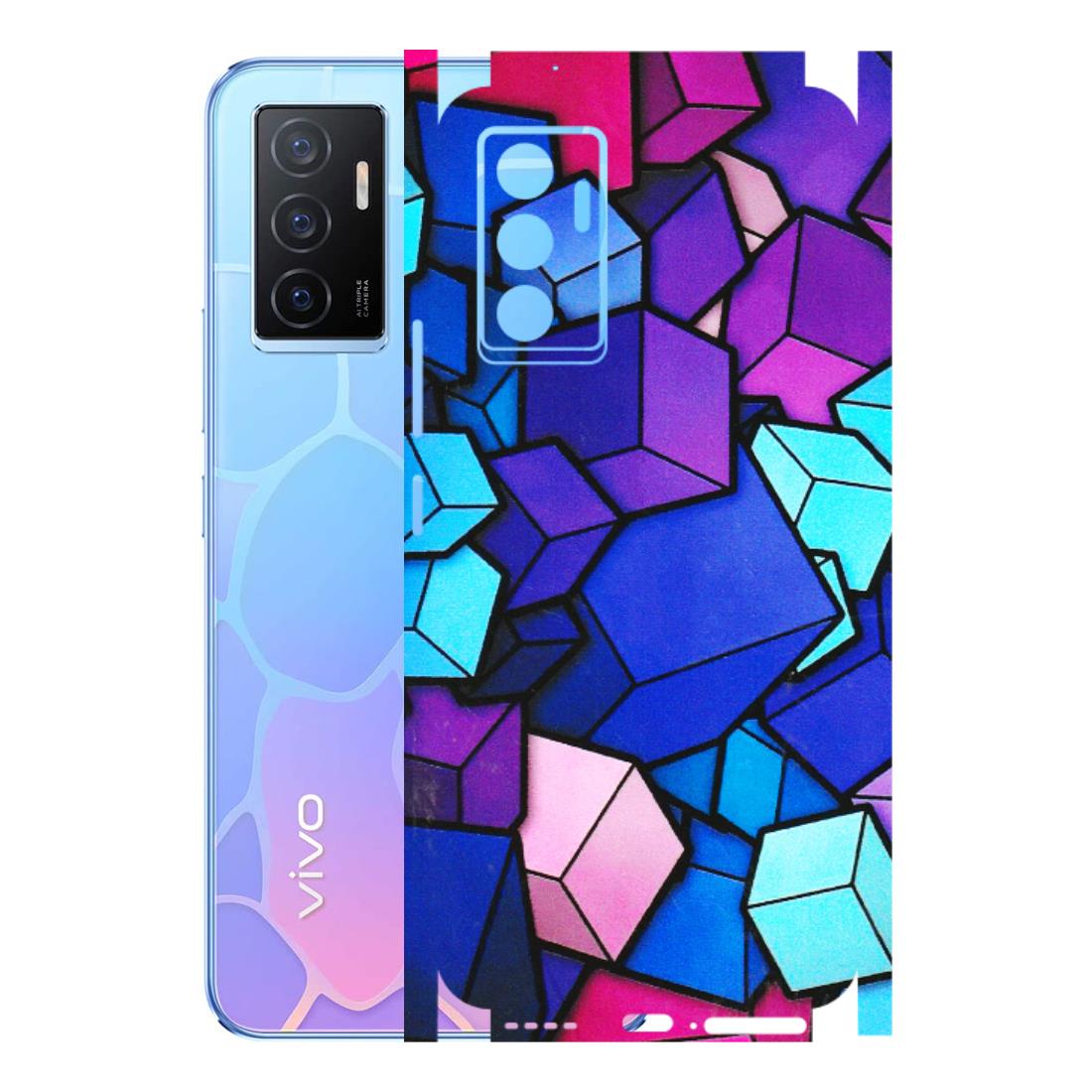 VIVO Y Series Phone Skins (All Models) - Cube Doodle - 3D Embossed Finish (L-141) Vivo Y75