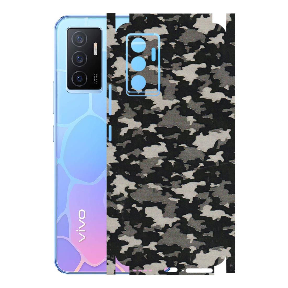 VIVO Y Series Phone Skins (All Models) - Black/Grey Camoflaunge - 3D Embossed Finish (L-142) Vivo Y75