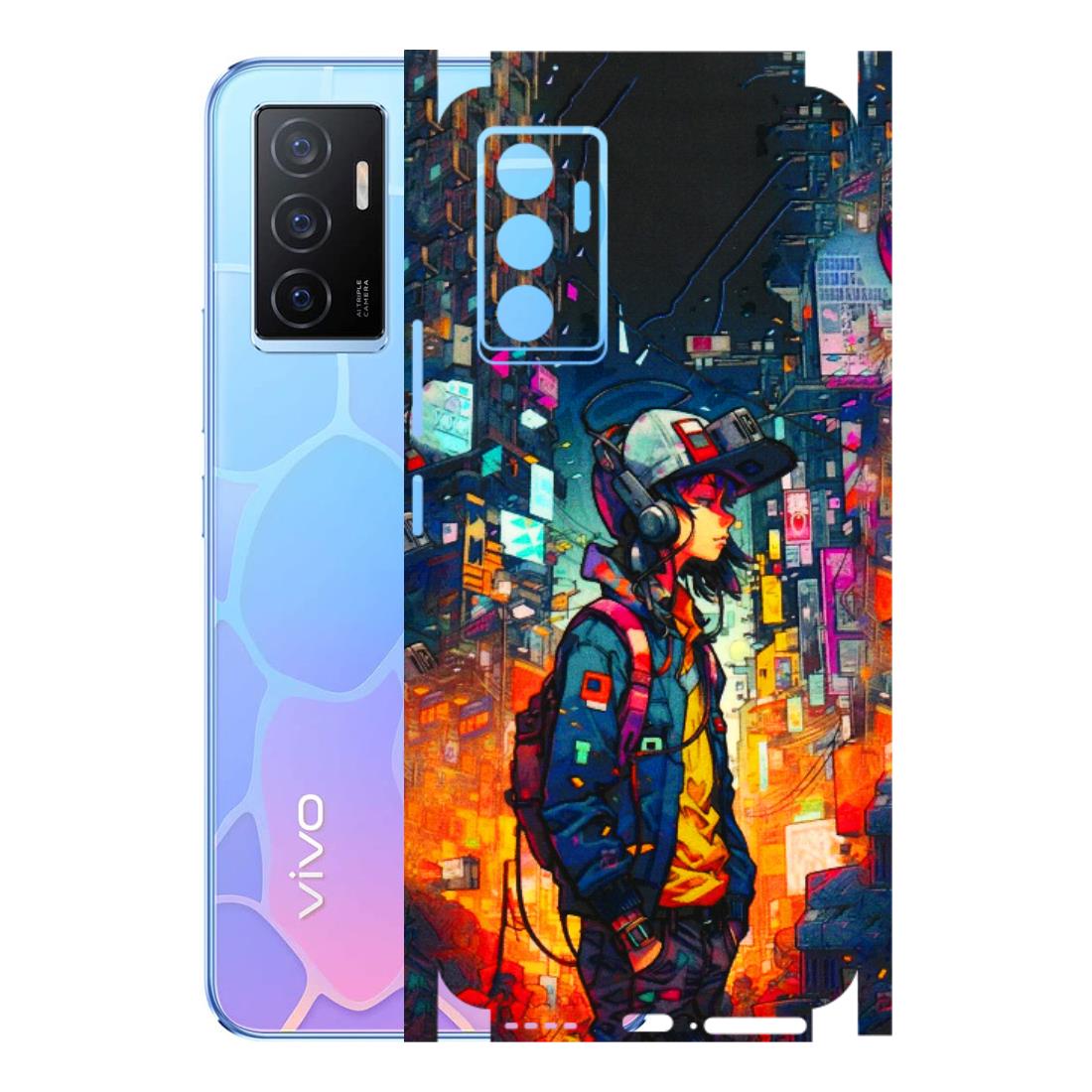 VIVO Y Series Phone Skins (All Models) - Street Anime Guy - 3D Embossed Finish (L-158) Vivo Y75