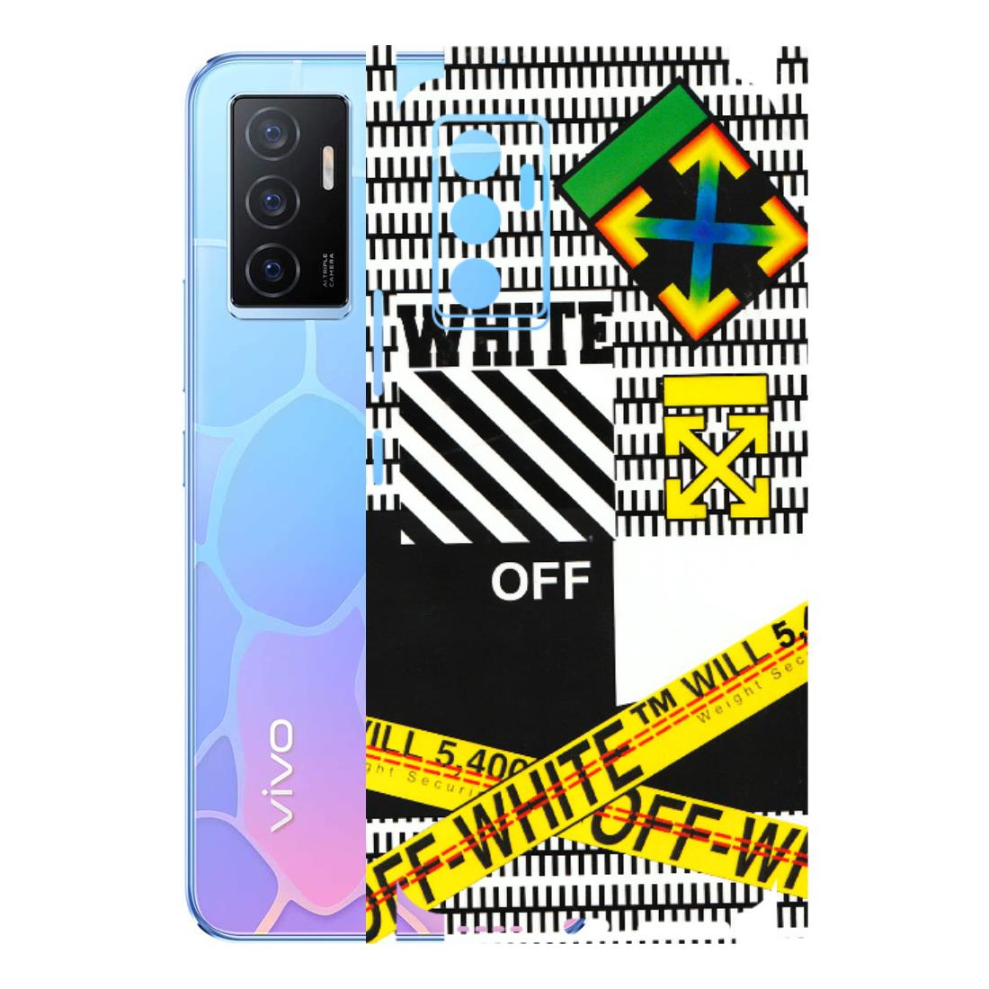 VIVO Y Series Phone Skins (All Models) - White Off Abstract - 3D Embossed Finish (L-172) Vivo Y75