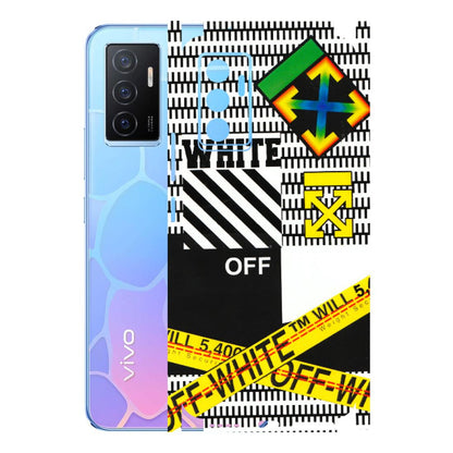 VIVO Y Series Phone Skins (All Models) - White Off Abstract - 3D Embossed Finish (L-172) Vivo Y75