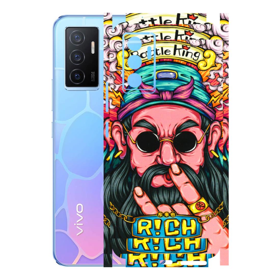 VIVO Y Series Phone Skins (All Models) - Battle King Dude Face - 3D Embossed Finish (L-178) Vivo Y75