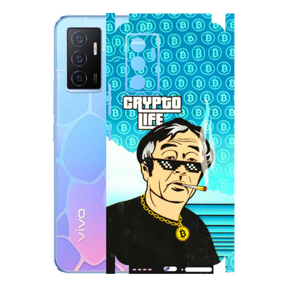 VIVO Y Series Phone Skins (All Models) - Crypto Thug Life - 3D Embossed Finish (L-179) Vivo Y75