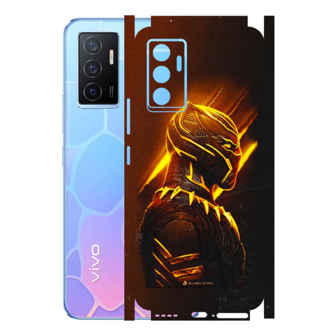 VIVO Y Series Phone Skins (All Models) - Gold Black Panther - 3D Embossed Finish (L-181) Vivo Y75