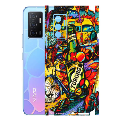 VIVO Y Series Phone Skins (All Models) - Cool Beer Bottle - 3D Embossed Finish (L-193) Vivo Y75
