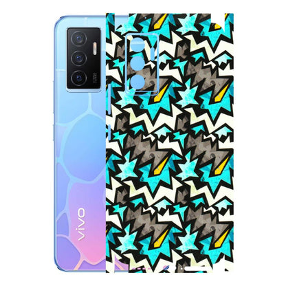 VIVO Y Series Phone Skins (All Models) - Funky Zig Zag - 3D Embossed Finish (L-223) Vivo Y75