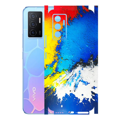 VIVO Y Series Phone Skins (All Models) - Acrylic Paint Spill - 3D Embossed Finish (L-229) Vivo Y75