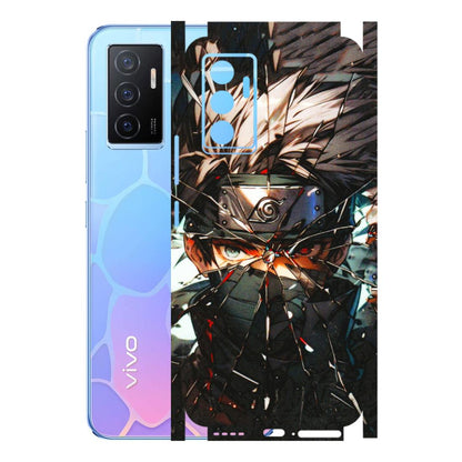 VIVO Y Series Phone Skins (All Models) - Kakashi Shattered Glass Effect - 3D Embossed Finish (L-237) Vivo Y75