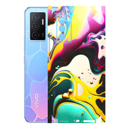 VIVO Y Series Phone Skins (All Models) - Multicolor Abstract pattern - 3D Embossed Finish (L-254) Vivo Y75