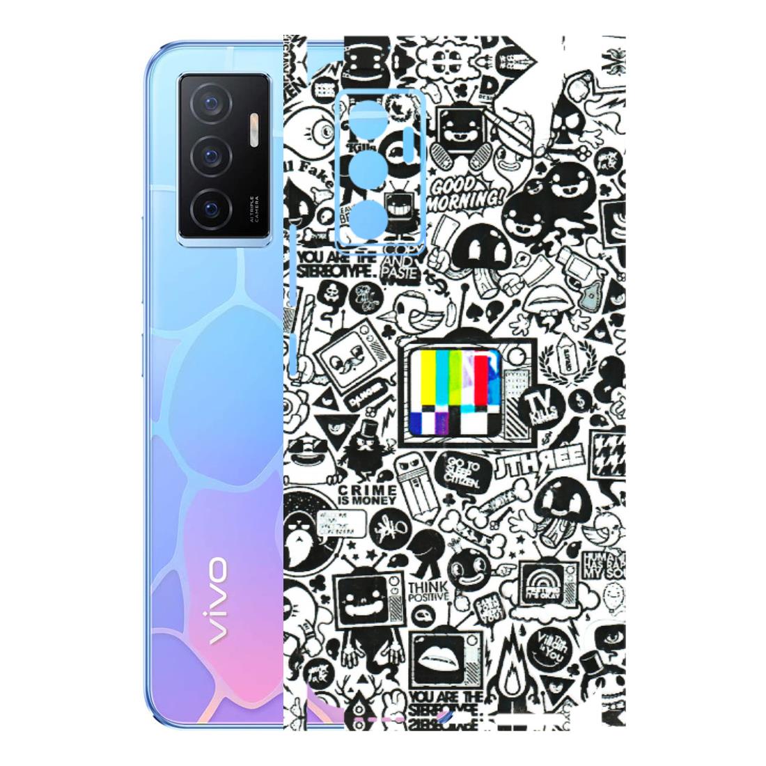 VIVO Y Series Phone Skins (All Models) - Doodles Positive Art - 3D Embossed Finish (L-263) Vivo Y75