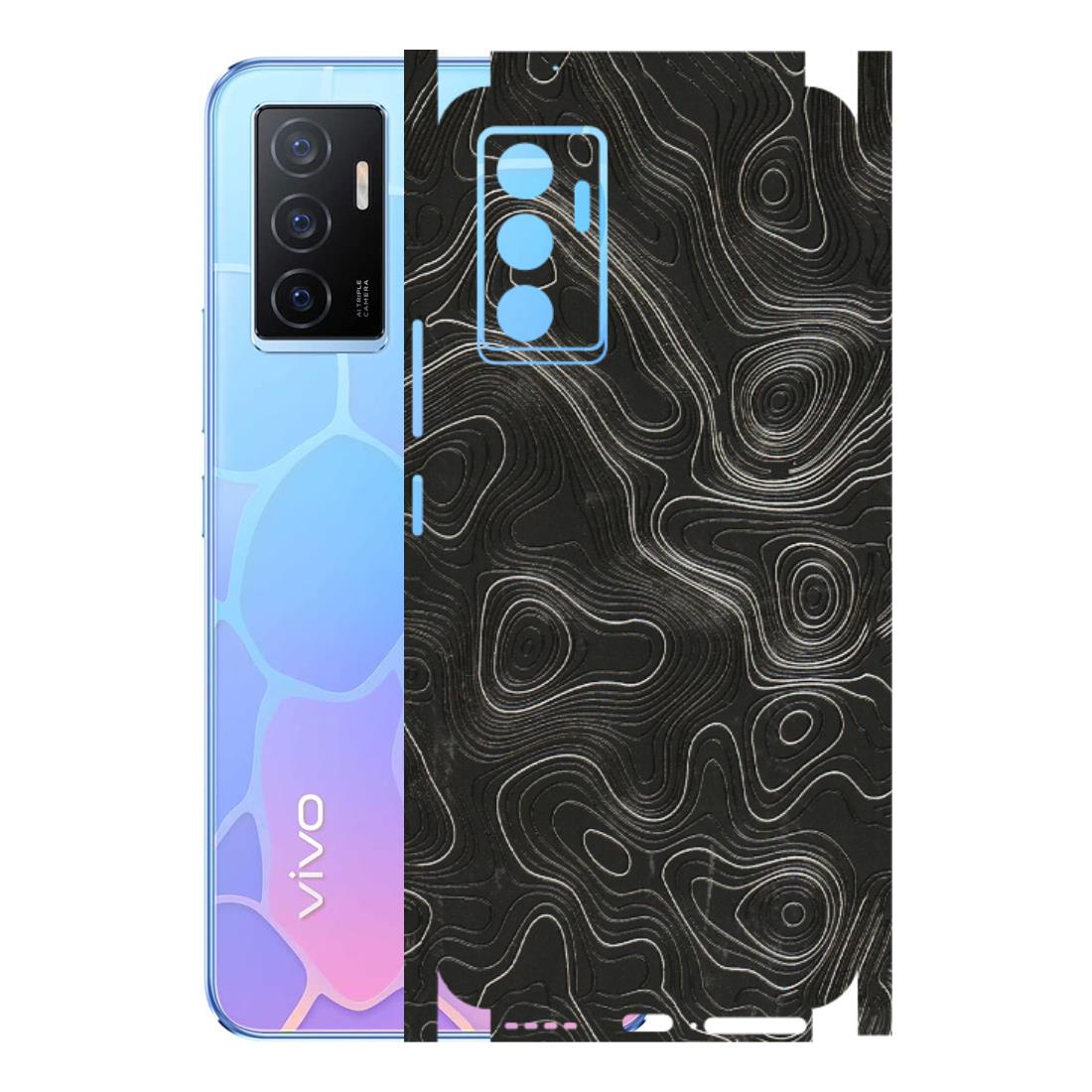 VIVO Y Series Phone Skins (All Models) - Abstract White Line Map - 3D Embossed Finish (L-269) Vivo Y75