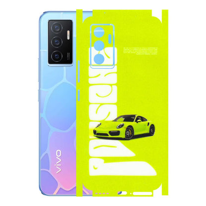 VIVO Y Series Phone Skins (All Models) - Lime Green Porche - 3D Embossed Finish (L-30) Vivo Y75