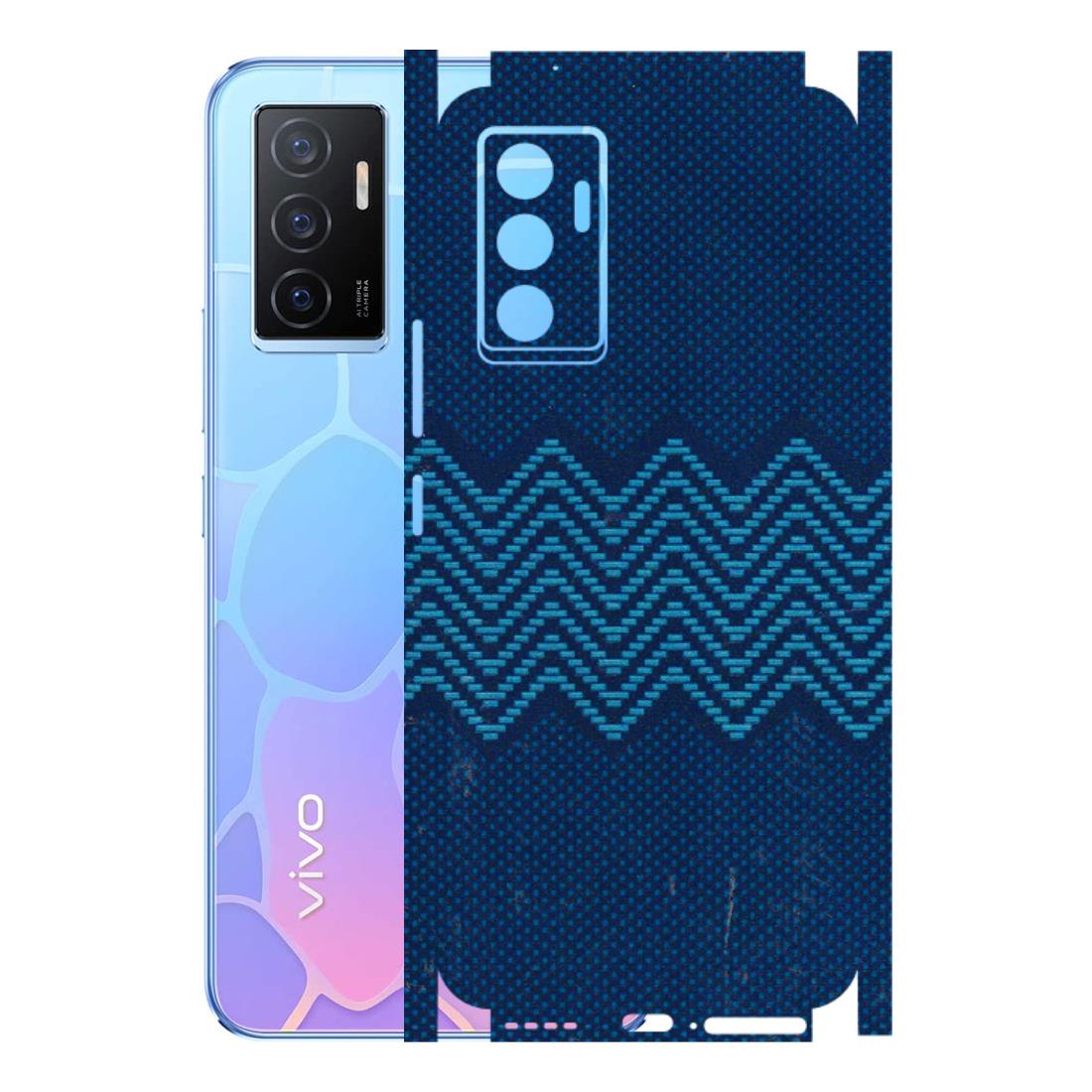 VIVO Y Series Phone Skins (All Models) - Blue Sober Waves - 3D Embossed Finish (L-306) Vivo Y75