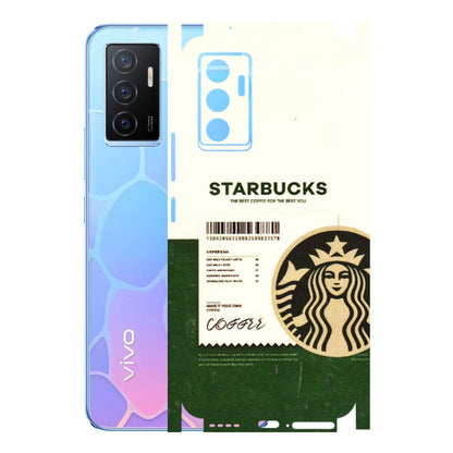 VIVO Y Series Phone Skins (All Models) - Starbucks Barcode - 3D Embossed Finish (L-308) Vivo Y75