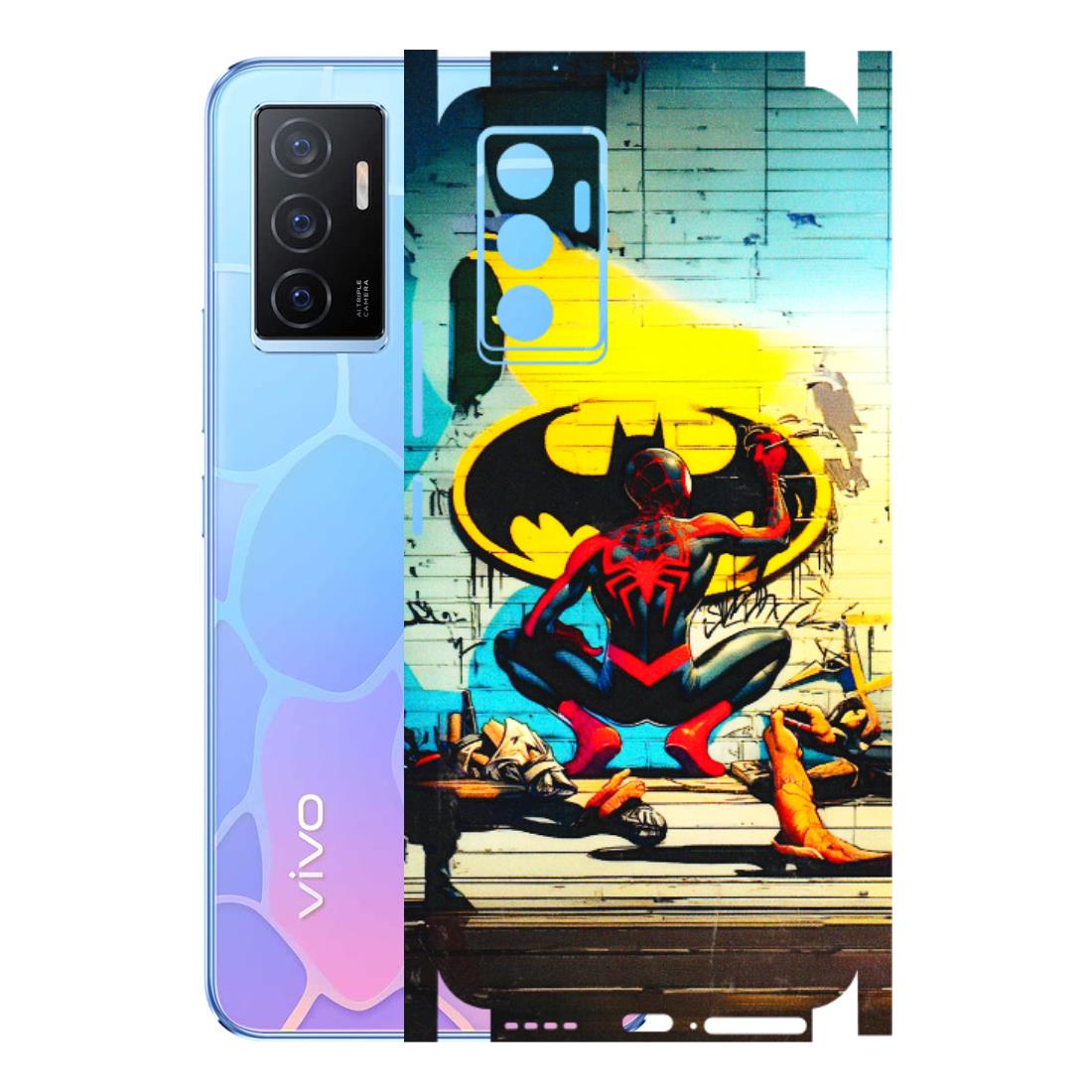 VIVO Y Series Phone Skins (All Models) - New Spiderman Bat Logo - 3D Embossed Finish (L-309) Vivo Y75