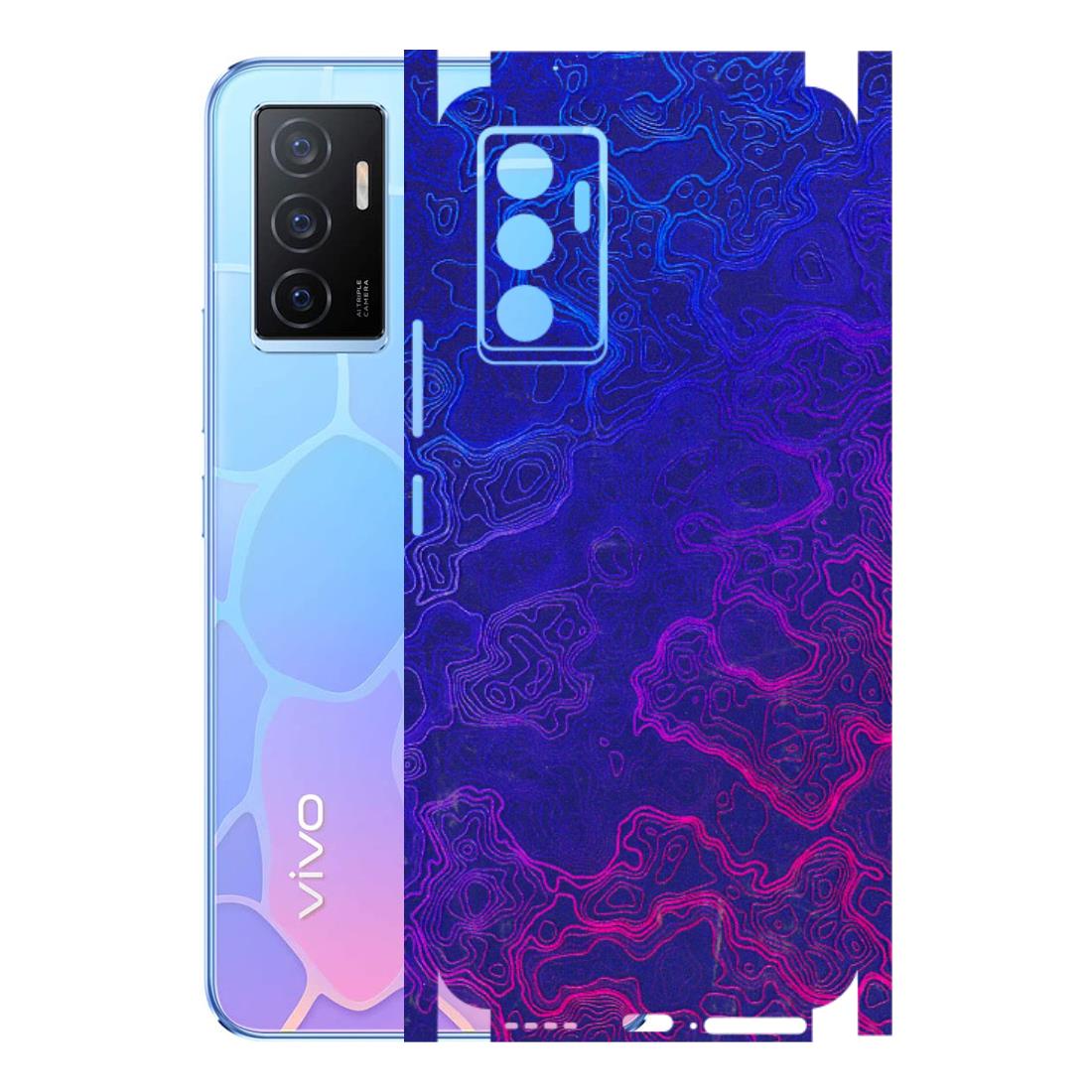 VIVO Y Series Phone Skins (All Models) - Purple Ripples Swirl - 3D Embossed Finish (L-314) Vivo Y75