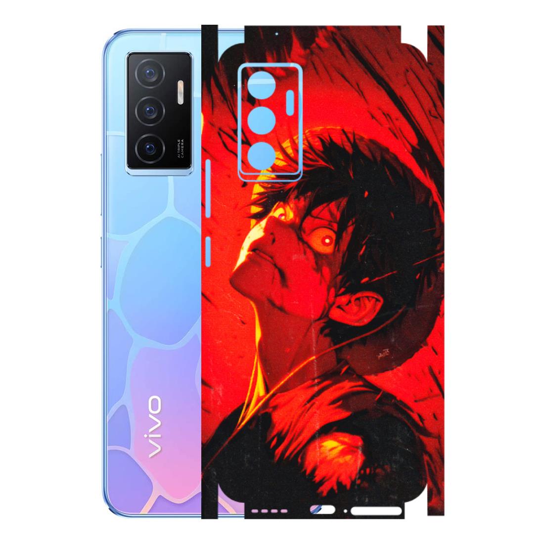 VIVO Y Series Phone Skins (All Models) - D.Luffy Power Up One Piece Anime - 3D Embossed Finish (L-326) Vivo Y75