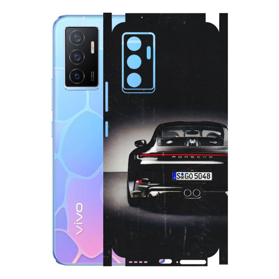 VIVO Y Series Phone Skins (All Models) - New Black Porsche GT3 - 3D Embossed Finish (L-327) Vivo Y75