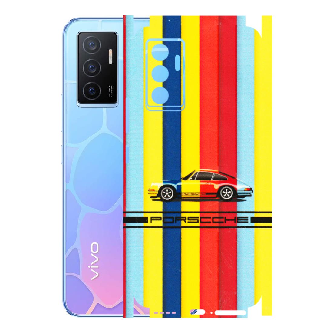 VIVO Y Series Phone Skins (All Models) - Multicolour Porche - 3D Embossed Finish (L-39) Vivo Y75