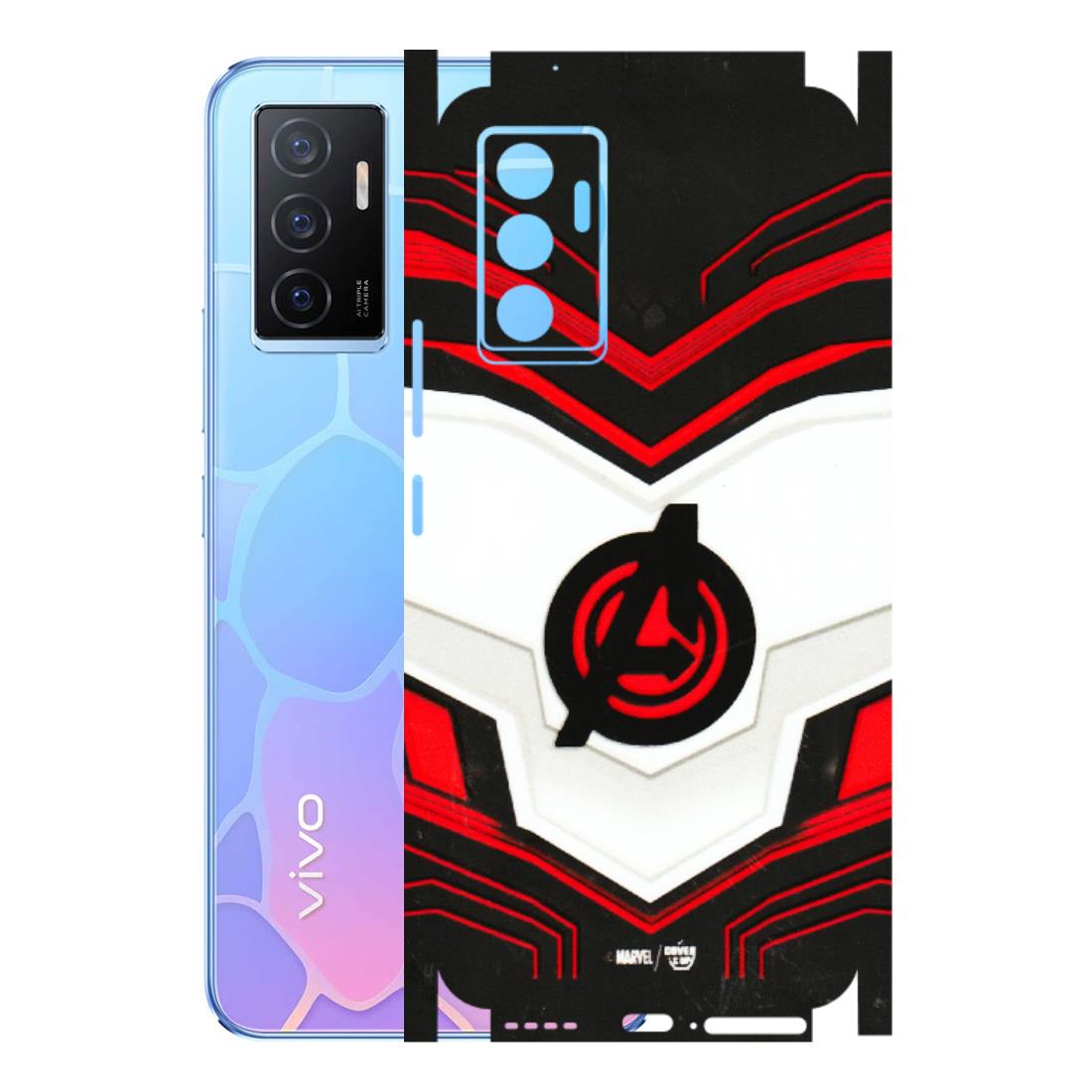 VIVO Y Series Phone Skins (All Models) - Avengers Logo - 3D Embossed Finish (L-55) Vivo Y75