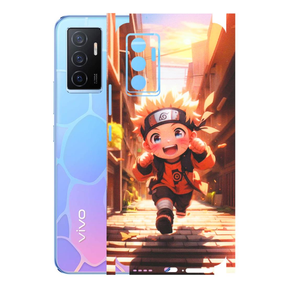 VIVO Y Series Phone Skins (All Models) - Naruto Cute Toon Running - Matte Finish (M-04) Vivo Y75