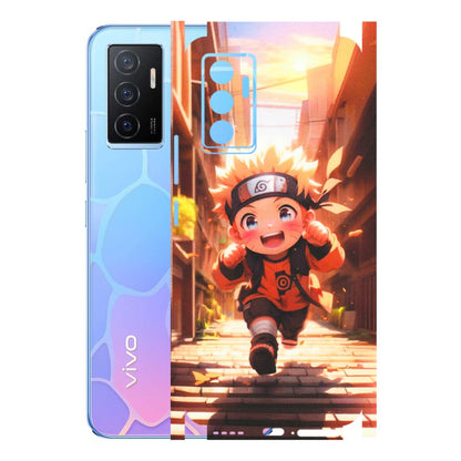 VIVO Y Series Phone Skins (All Models) - Naruto Cute Toon Running - Matte Finish (M-04) Vivo Y75