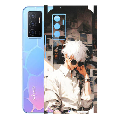 VIVO Y Series Phone Skins (All Models) - Gojo Satoru Jujustu Kaisen Anime - Matte Finish (M-156) Vivo Y75
