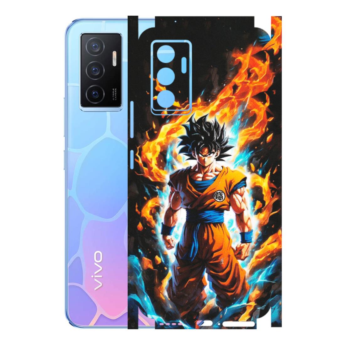 VIVO Y Series Phone Skins (All Models) - Goku Transformation Anime - Matte Finish (M-159) Vivo Y75