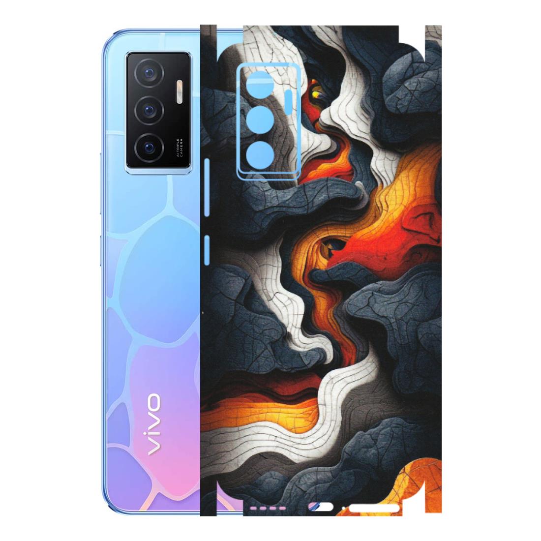 VIVO Y Series Phone Skins (All Models) - Abstract Volcanic Layers - Matte Finish (M-52) Vivo Y75