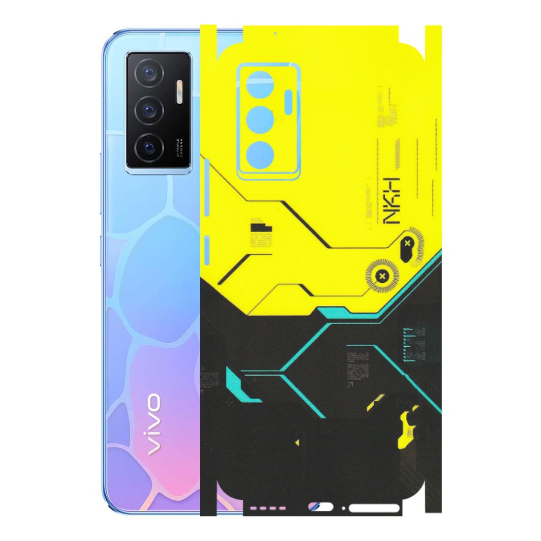 VIVO Y Series Phone Skins (All Models) - Black Yellow Technica - Matte Finish (M-53) Vivo Y75