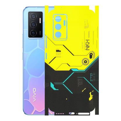 VIVO Y Series Phone Skins (All Models) - Black Yellow Technica - Matte Finish (M-53) Vivo Y75