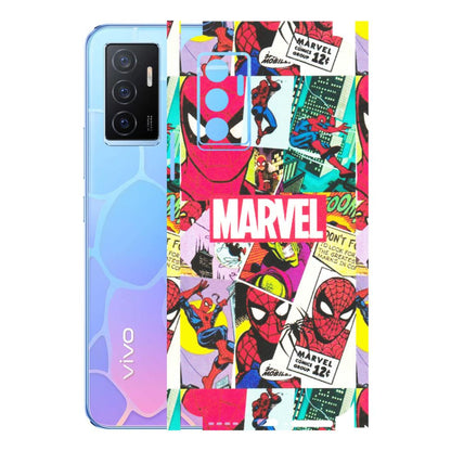 VIVO Y Series Phone Skins (All Models) - Marvel Comic Spiderman Grafitti - Matte Finish (M-72) Vivo Y75