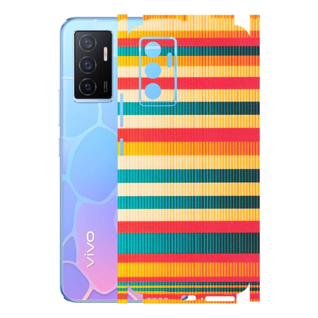 VIVO Y Series Phone Skins (All Models) - Colourful Stripes Soothing Effect - Matte Finish (M-86) Vivo Y75
