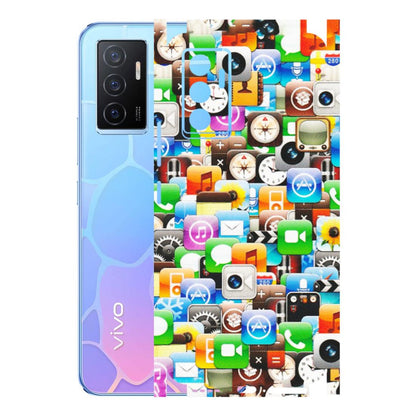 VIVO Y Series Phone Skins (All Models) - All Apple Icons - Matte Finish (M-93) Vivo Y75