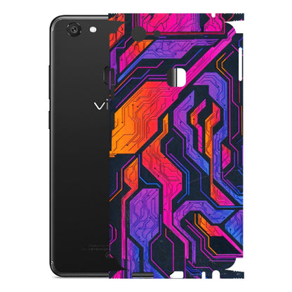 VIVO Y Series Phone Skins (All Models) - Tech Circuits Futuristic - 3D Embossed Finish (L-07) Vivo Y79
