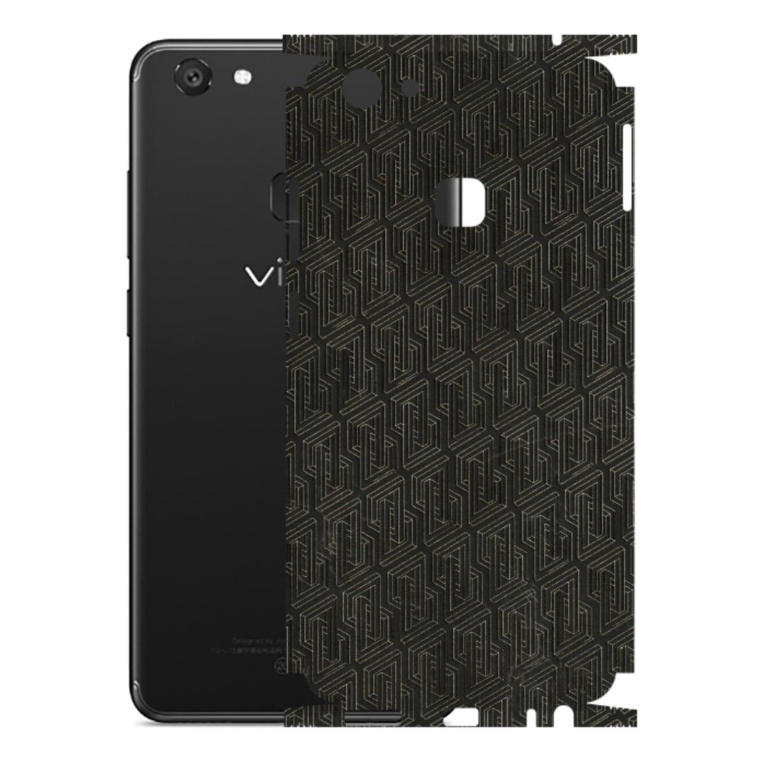 VIVO Y Series Phone Skins (All Models) - Black Abstract Pattern - 3D Embossed Finish (L-117) Vivo Y79