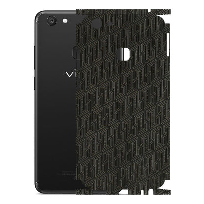 VIVO Y Series Phone Skins (All Models) - Black Abstract Pattern - 3D Embossed Finish (L-117) Vivo Y79