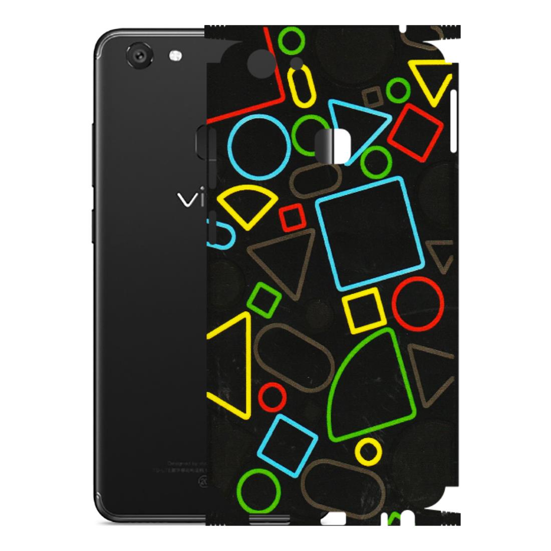VIVO Y Series Phone Skins (All Models) - Black Shapes - 3D Embossed Finish (L-131) Vivo Y79