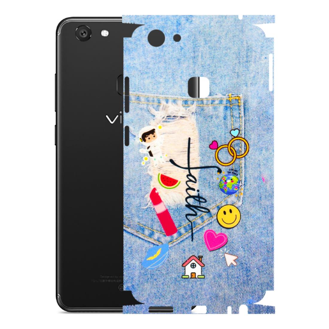 VIVO Y Series Phone Skins (All Models) - Denim Jeans Pocket - 3D Embossed Finish (L-134) Vivo Y79