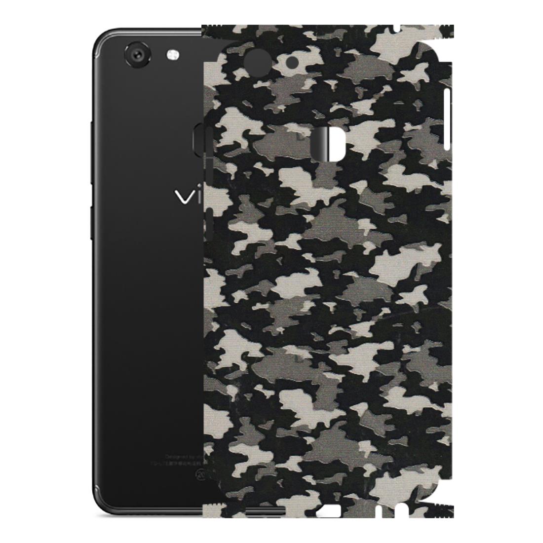 VIVO Y Series Phone Skins (All Models) - Black/Grey Camoflaunge - 3D Embossed Finish (L-142) Vivo Y79